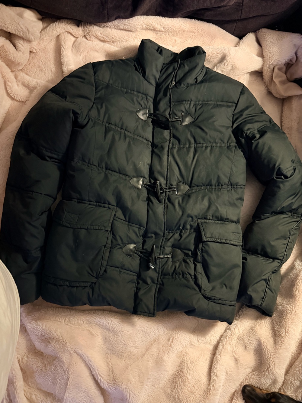 Kismet Down Puffer coat black y2k horn closures